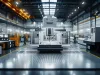 A wide-angle view of a high-precision CNC machine tool